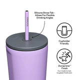 Corkcicle COLD CUP INSULATED TUMBLER WITH STRAW Sun Soaked Lilac