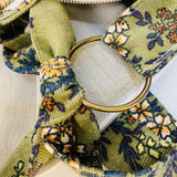 Vintage Floral Corduroy Tote Bag