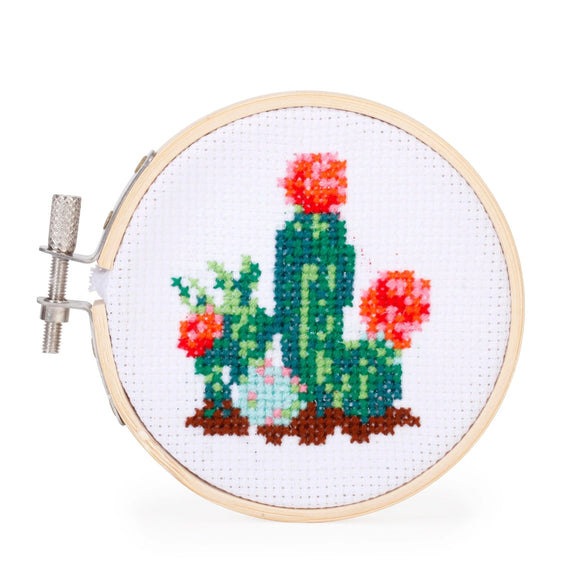 Cactus Mini Cross Stitch Embroidery Kit
