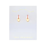 Love Ya Earrings | Huggie Hoops - Gold
