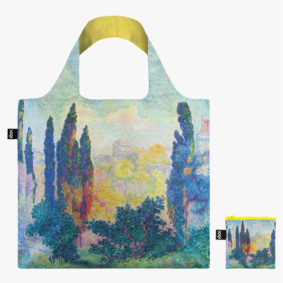 Henri-Edmond Cross - The Cypresses at Cagnes Recycled Tote Bag
