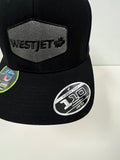 WestJet Flex Fit Ball Cap - Patch Logo - Black