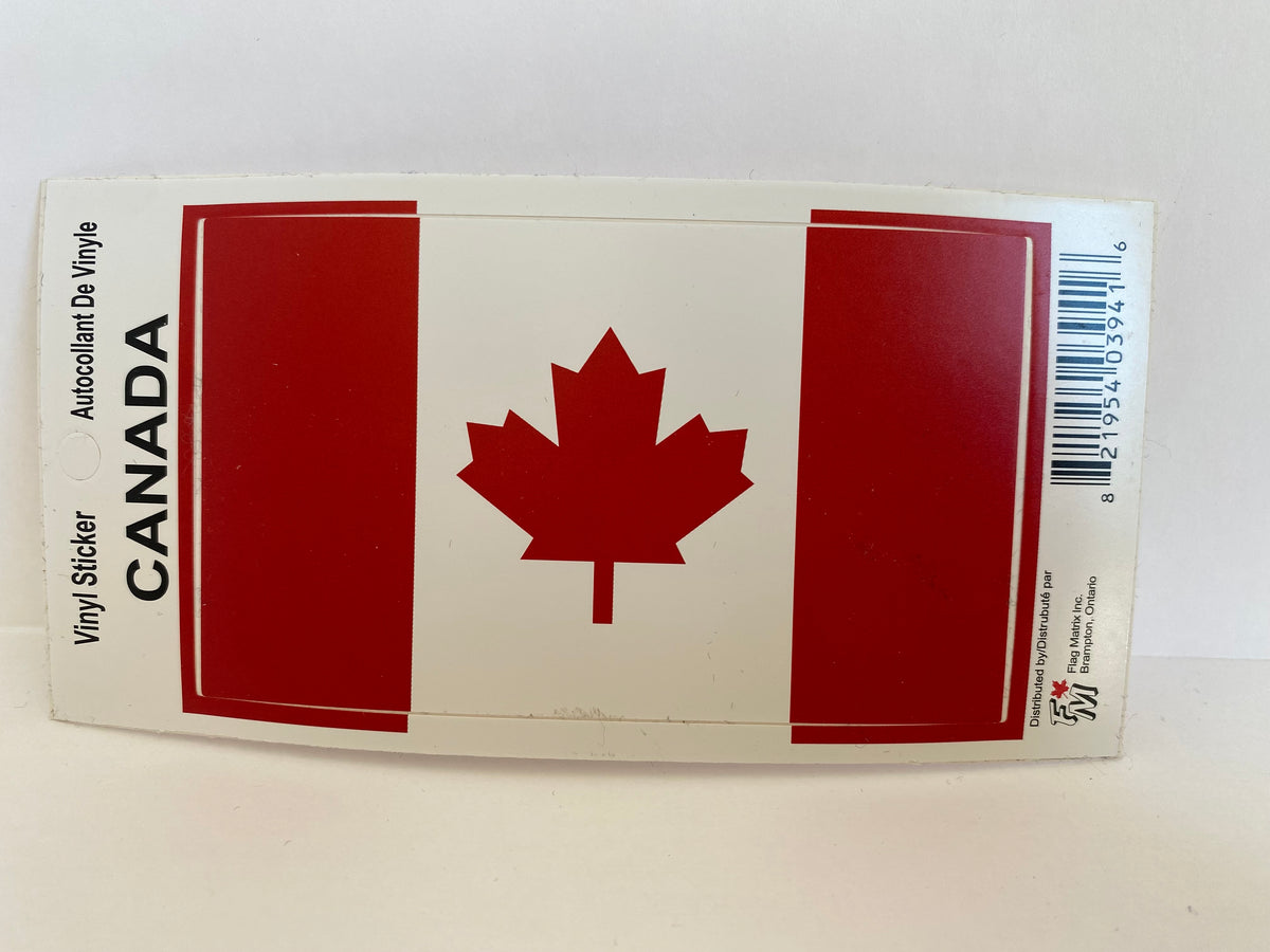 Canada Flag Vinyl Sticker WestJet Store