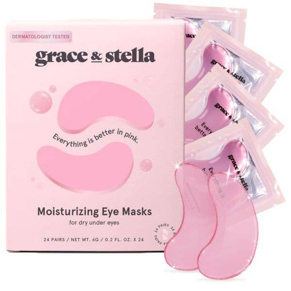 Pink Moisturizing Under Eye Masks (24 pairs): 24 Pairs Per Box