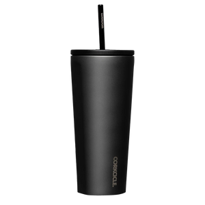 Corkcicle COLD CUP INSULATED TUMBLER WITH STRAW Ceramic Slate