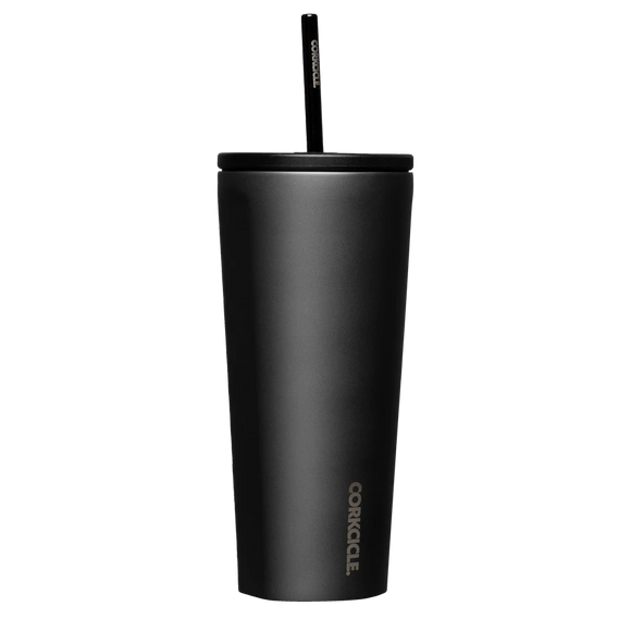 Corkcicle COLD CUP INSULATED TUMBLER WITH STRAW Ceramic Slate