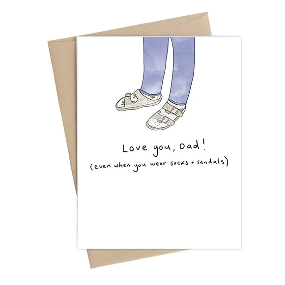 Socks & Sandals Card