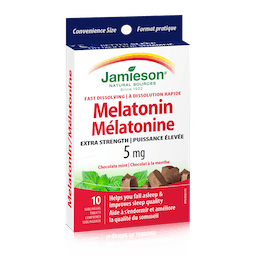 Jamieson Fast Dissolving Melatonin 5mg Chocolate Mint - 10ct