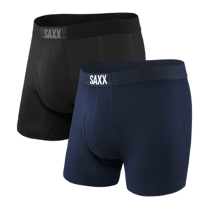 SAXX ULTRA 2-PACK BOXER BRIEF BLACK-NAVY