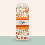 Reusable Beeswax Food Wraps: Golden Floral Set of 3