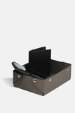 Catch-All Leather Tray: Grey Pebble