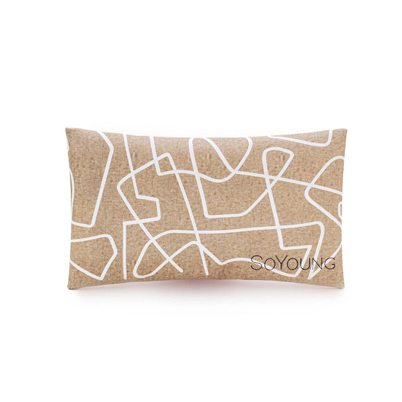 White Abstract Lines Ice Pack