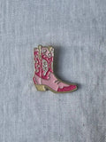 Pink Cowgirl Boot Pin
