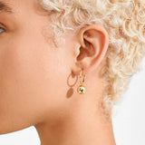 Pilgrim - AIR recycled pendant hoop earrings