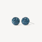 H & B - Birthstone Sparkle Ball Stud Earrings - 10MM