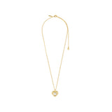Pilgrim - NOVA recycled mixed metal heart necklace
