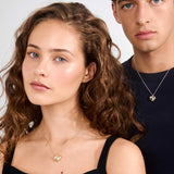 Pilgrim - NOVA recycled mixed metal heart necklace