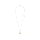 Pilgrim - NOVA recycled mixed metal heart necklace