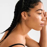 Pilgrim - BETWEEN recycled delicate hoop earrings - Gold