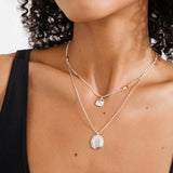 Pilgrim - HERE recycled pendant necklace 2-in-1