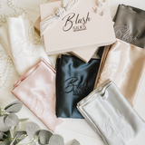 Blush Silks -Queen Size -100% Pure Mulberry Silk Pillowcase: Queen Size / Charcoal