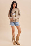 MALLARD DUCK KNITTED SWEATER: DARK FLAX