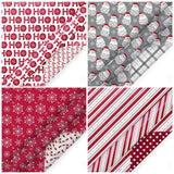 30" x 10' Holiday Reversible Wrapping Paper Bundle (4-pack) | Merry Santa Ho Ho