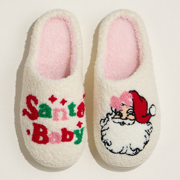 Santa Baby Holiday Slippers