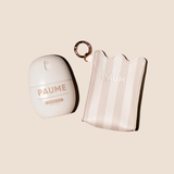 The Mini PAUME Pouch: Taupe Striped