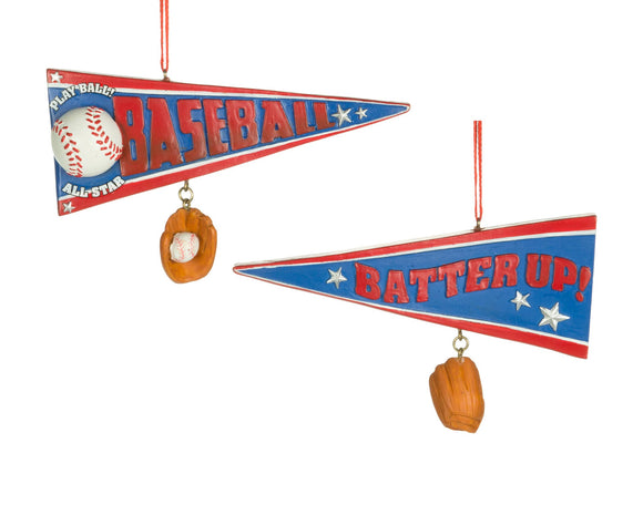 Baseball Pennant Ornament