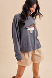 MALLARD DUCK KNITTED SWEATER: HEATHERED CHARCOAL