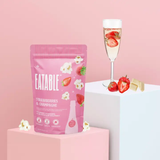 Strawberries & Champagne 🍓 White Chocolate Popcorn: Canadian Packaging