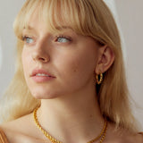 Jessie Hoop Earrings - Gold