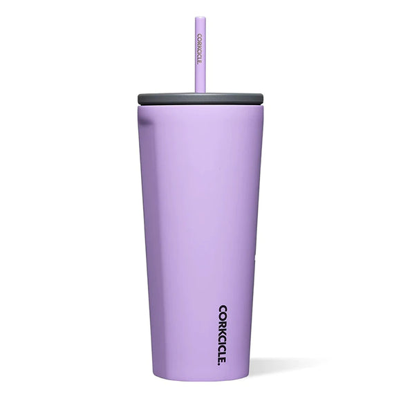 Corkcicle COLD CUP INSULATED TUMBLER WITH STRAW Sun Soaked Lilac