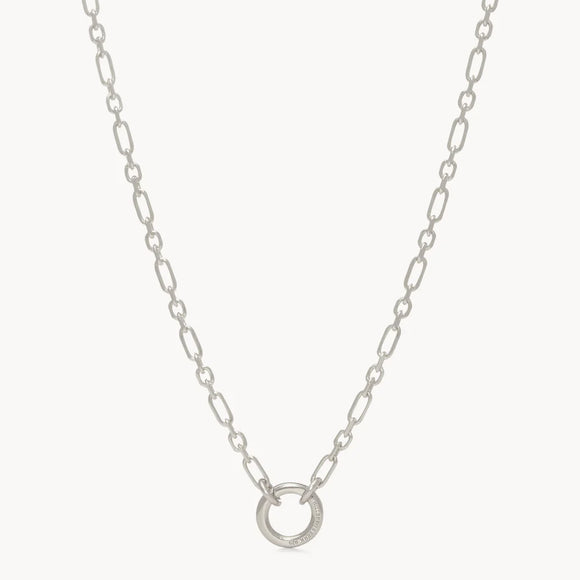 H & B Figaro Charm Chain Necklace — Gold