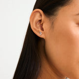 Pilgrim - BETWEEN moon earrings gold-plated