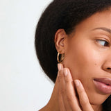 Pilgrim - INNER recycled wavy hoop earrings