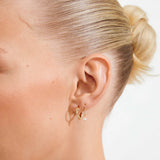 Pilgrim - MORIN recycled pearls & crystals earrings 2-in-1