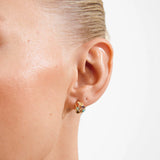 Pilgrim - LONNIE recycled semi-precious stones hoop earrings