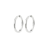 Pilgrim - INNER recycled wavy hoop earrings