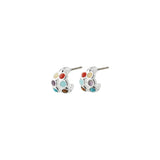 Pilgrim - LONNIE recycled semi-precious stones hoop earrings
