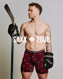 SAXX Vibe Xtra Soft Comfort Boxer Brief 6" - Maple Leaf-Black