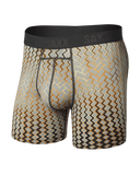 SAXX - Smooth Flex Light Compression Performance Boxer Brief 6" - Lustre Weave-Faded Black