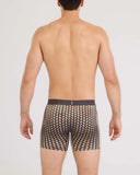 SAXX - Smooth Flex Light Compression Performance Boxer Brief 6" - Lustre Weave-Faded Black