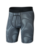 SAXX - Smooth Flex Light Compression Performance Boxer Brief 8" - Smoke Camo-Deep Navy