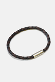 Braided Leather Bracelet: Leather / 8"