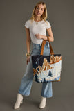 Panache - Dk. Blue Ski Trip Scene Tote