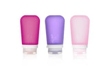 GoToob+ 3-Pack Refillable Silicone Travel Bottles: Large 3.4 fl oz / 100 ml