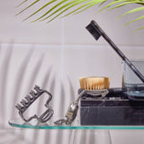 Kitsch - Metal Medium Open Shape Puffy Claw Clip - Hematite