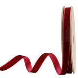 3/8" Velvet Ribbon | 10 Yard Roll: Bordeaux
